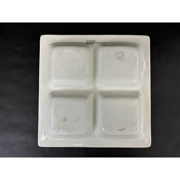 1980'S LARGE CERAMIC DIVIDED SERVING PLATTER JEWISH HANUKKAH CHANUKAH DESIGN - Picture 2 of 7